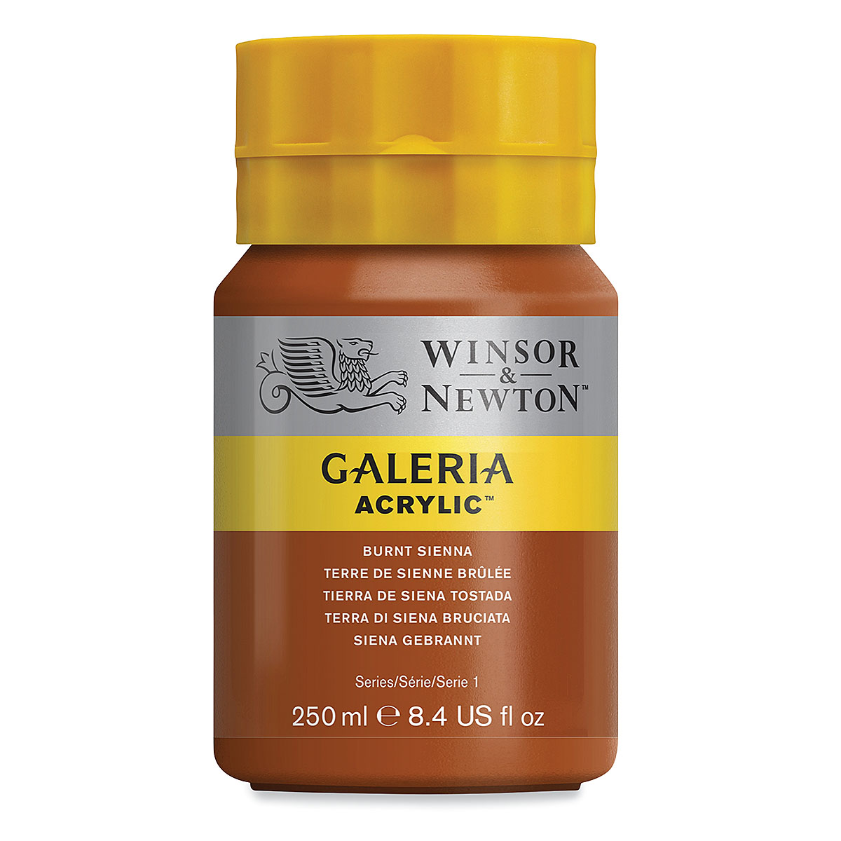 Winsor & Newton Galeria Acrylic Paint, 200ml, Burnt Sienna 