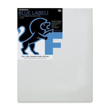 Fredrix Blue Label Cotton Canvas - 16" x 20", 3/4" Profile