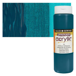 Daler-Rowney Graduate Acrylics - Phthalo Turquoise, 500 ml bottle