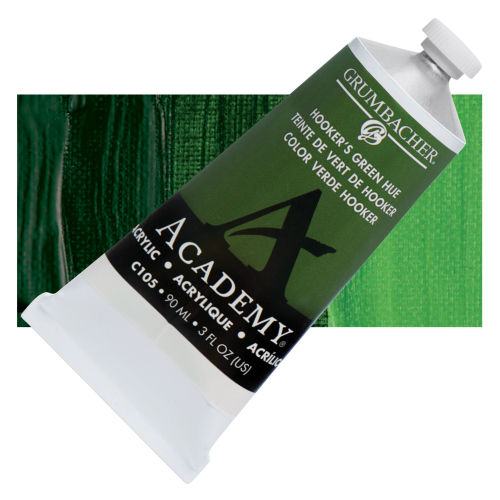 Grumbacher Academy Acrylics -Sap Green, 75 ml tube