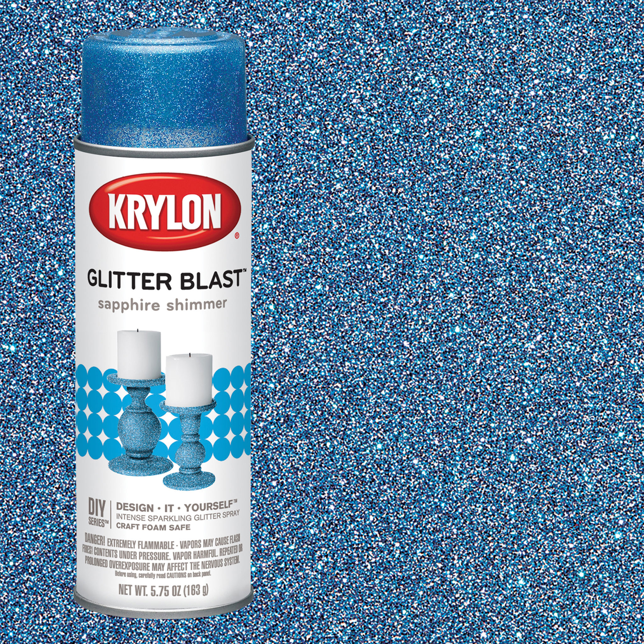Krylon Glitter Blast Gloss Clear Glitter Spray Paint (NET WT. 6-oz ) at