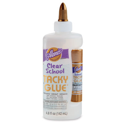 Aleene's Clear School Tacky Glue with Glue Stick - Front of package
