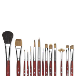 Princeton Velvetouch Series 3950 Synthetic Brushes - Close-Up