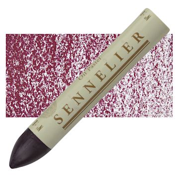 Open in modal - Sennelier Oil Pastel Grand - Bordeaux oil pastel and swatch