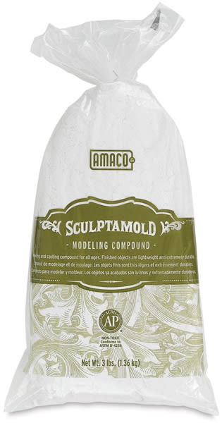 Amaco Sculptamold - Front of 3 lb Bag