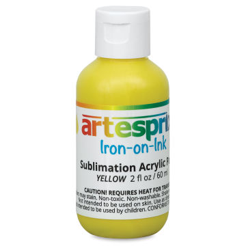 Artesprix Sublimation Acrylic Paint - Yellow, 2 oz bottle
