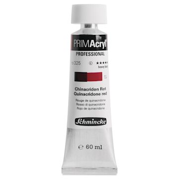 Open in modal - Schmincke Primacryl Professional Acrylic Paint - Quinacridone Red, 60 ml Tube
