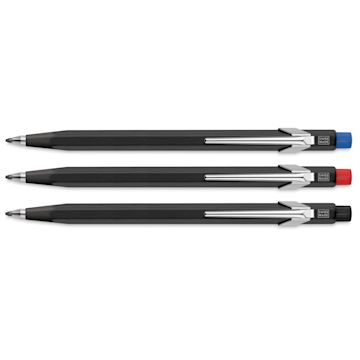 Open in modal - Caran d'Ache Fixpencil - three mechanical pencils with different caps (color randomly selected)