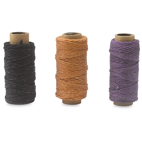 Books by Hand 3 Color Pack Waxed Linen Thread 20yd Spools