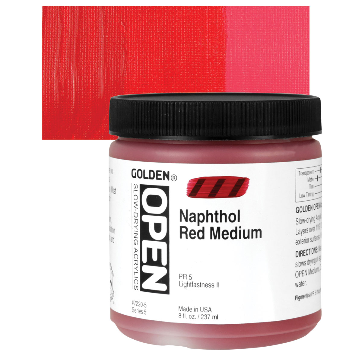 Golden Open Acrylic, Naphthol Red Medium / 2oz