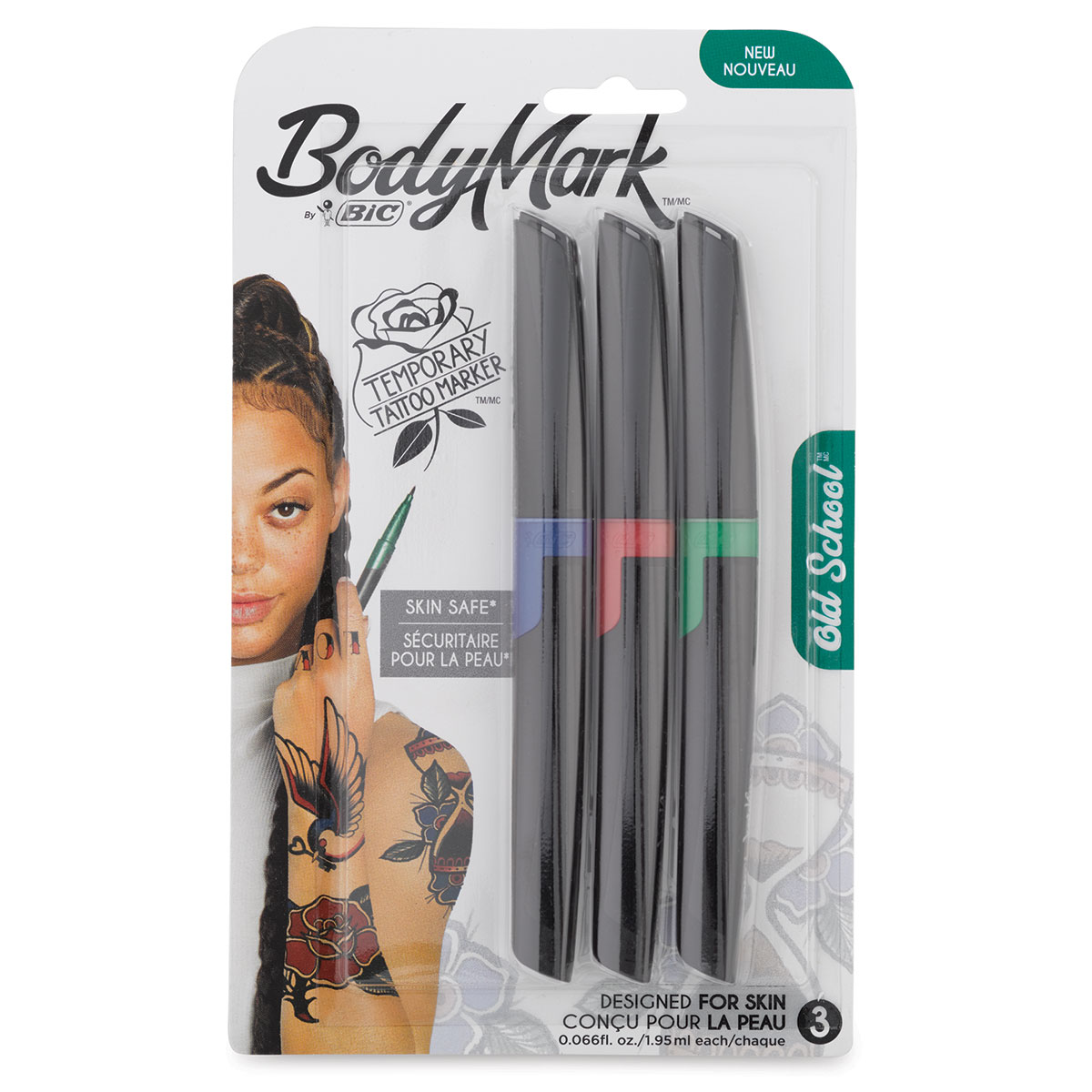 Bodymark By Bic New School Temporary Tattoo Marker - 2pk : Target
