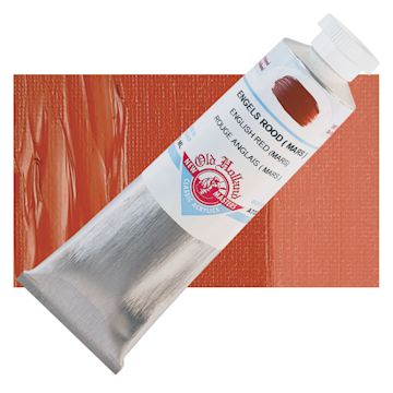 Open in modal - Old Holland New Masters Classic Acrylic Paint - English Red Mars and swatch