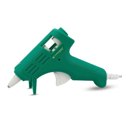 Surebonder Essentials Mini High Temp Glue Gun - Sage, outside of the packaging.