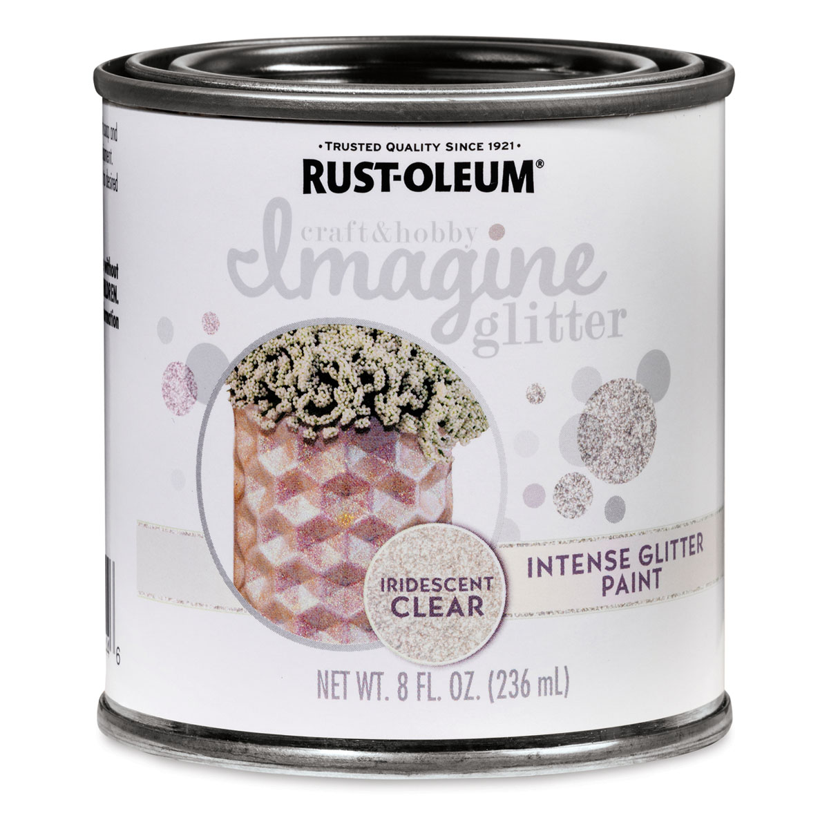 Rust-Oleum 349200 Imagine Craft & Hobby Intense Paint, Glitter Rose Gold, 8  Ounce, Can: Glitter Brush On Paint (020066445904-1)