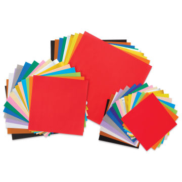 Aitoh Basic Origami Pack - Assorted Sizes, Medium, Pkg of 60 Sheets