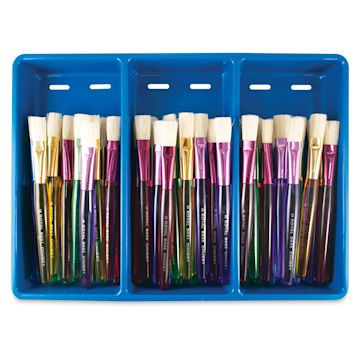 Open in modal - Royal & Langnickel Big Kid’s Choice Chubby Bristle Brush Class Pack - Flats, Set of 48