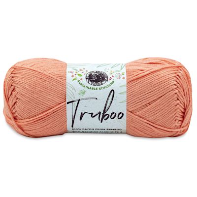 Lion Brand Truboo Yarn - Coral, 241 yards | BLICK Art Materials