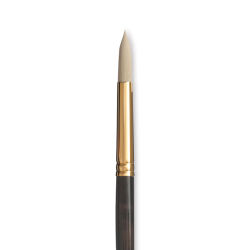 Princeton Series 6300 Dakota Synthetic Bristle Brush - Round, Long Handle, Size 8