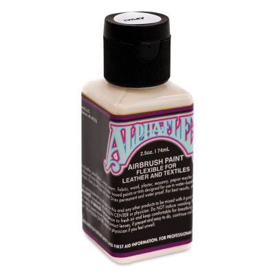 Alpha6 AlphaFlex Airbrush Textile and Leather Paint - Ivory, 2.5 oz