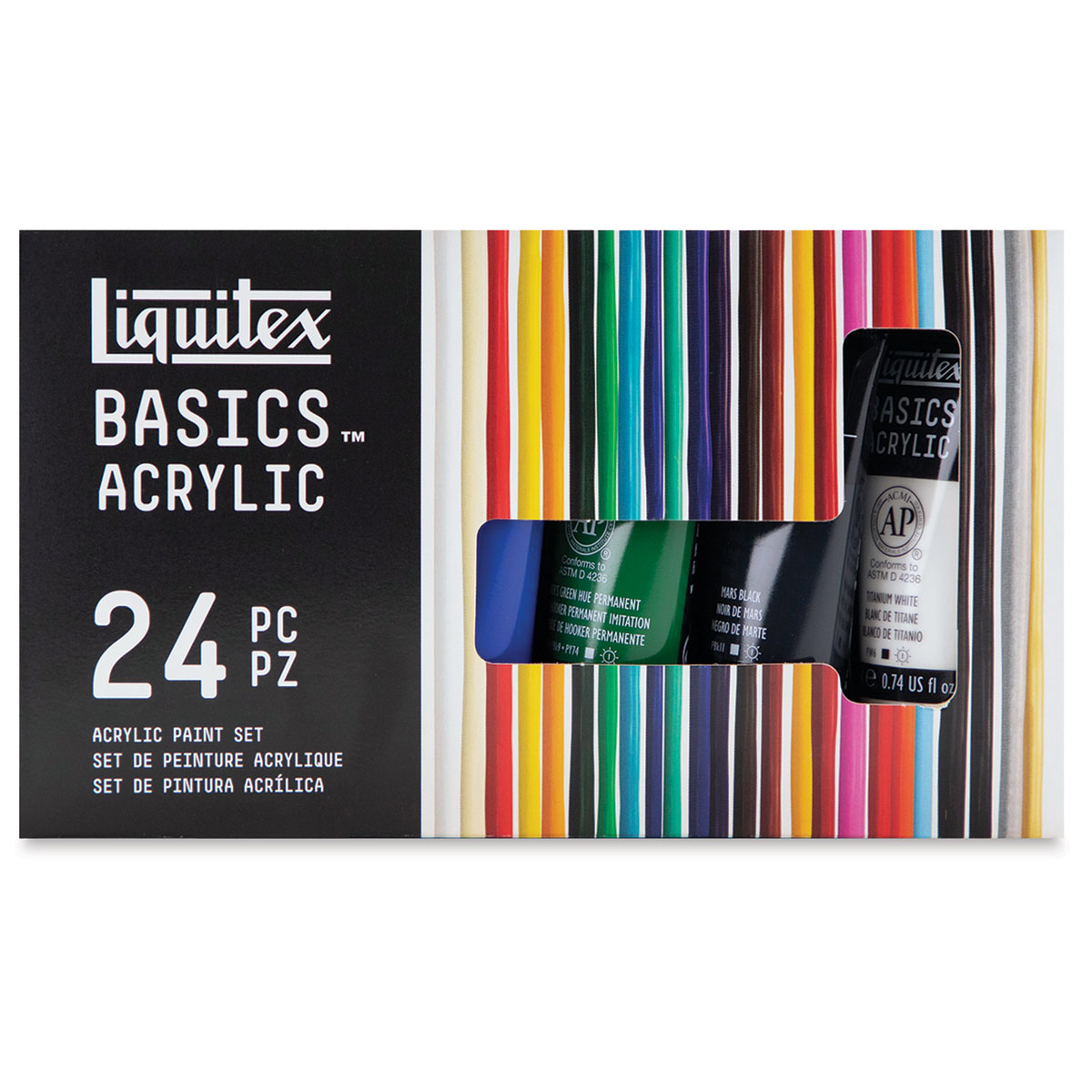 Liquitex Basics Acrylic 4ml x12ml Paint Pots Set
