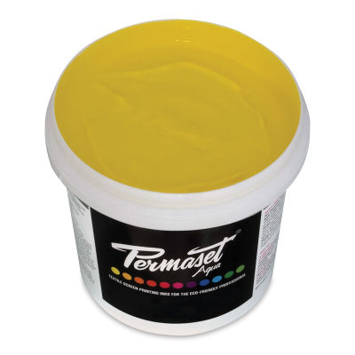 Permaset Aqua Fabric Ink - Process Yellow, Liter