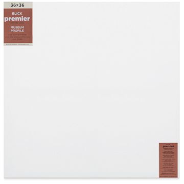 Open in modal - Blick Premier Stretched Cotton Canvas - Museum Profile, Splined, 36" x 36" (front)