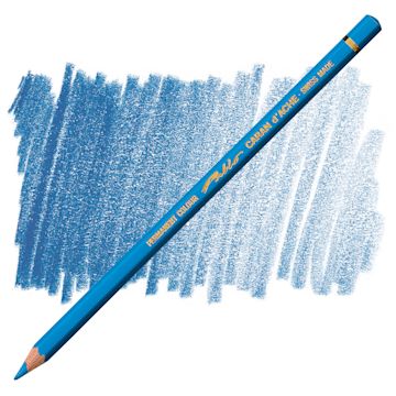 Open in modal - Caran d'Ache Pablo Colored Pencil - Blue Jeans pencil and swatch