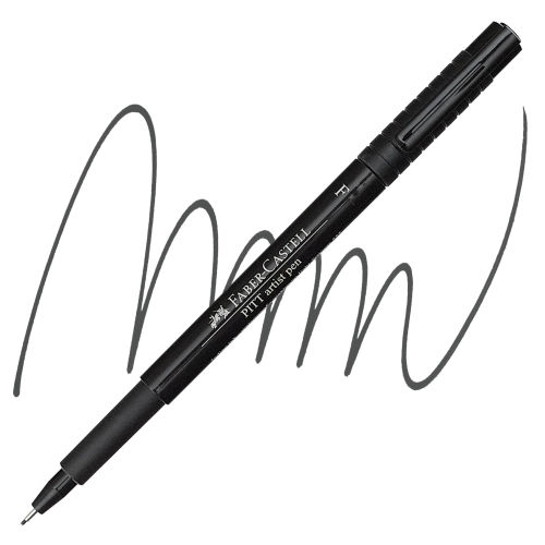 Faber Castell Pitt Artist Pen Wallet of 6 with Assorted Tips - Black