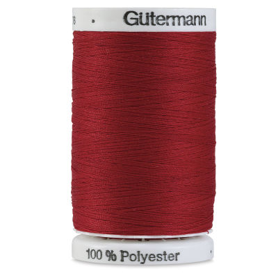 Gutermann Sew-All Polyester Thread - Closeup of spool of Scarlet thread
