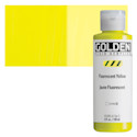 Golden Fluid Acrylic - Fluorescent Yellow, 4 oz bottle