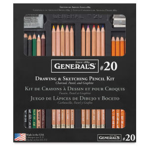 General's Drawing Pencil Set No. 20 - Front of package shown