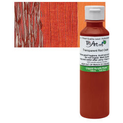 Tri-Art Finest Liquid Artist Acrylics - Transparent Red Oxide, 120 ml bottle