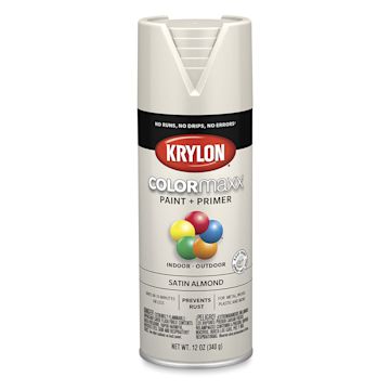 Open in modal - Krylon Colormaxx Spray Paint - Almond, Satin, 12 oz