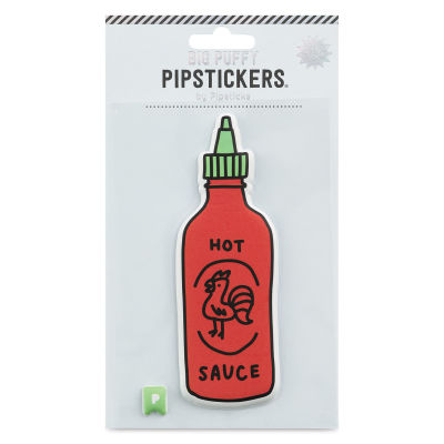 Pipsticks Big Puffy Sticker - Hot Sauce (front of packaging)