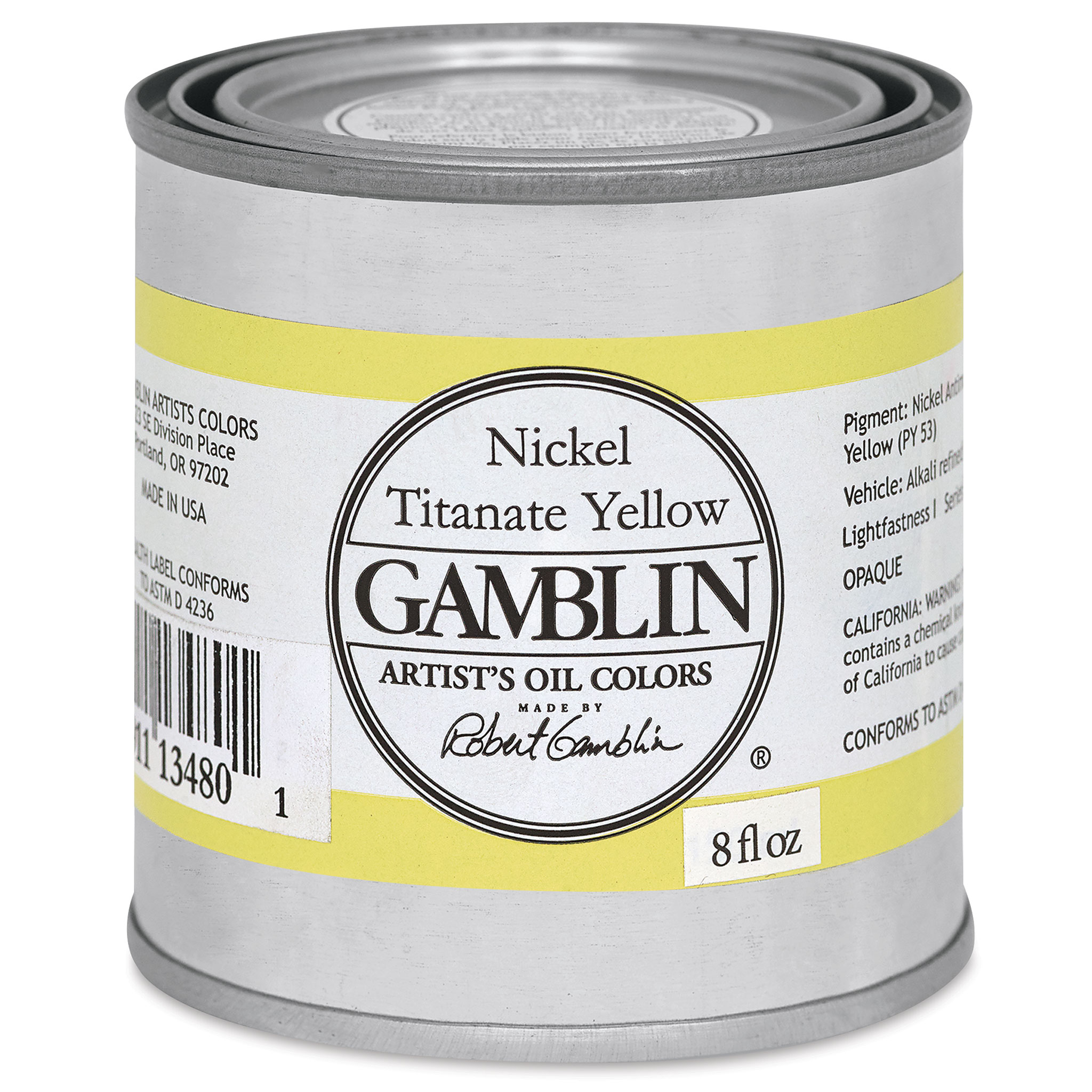 Gamblin Artist's Oil Color - Cadmium Yellow Medium, 37 ml tube