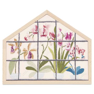 Open in modal - Rico Design Embroidery House Kit - Orchids