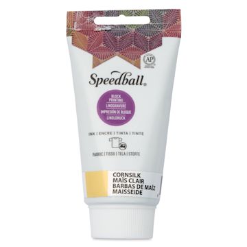 Open in modal - Speedball Fabric and Paper Block Printing Ink - Cornsilk, 2.5 oz