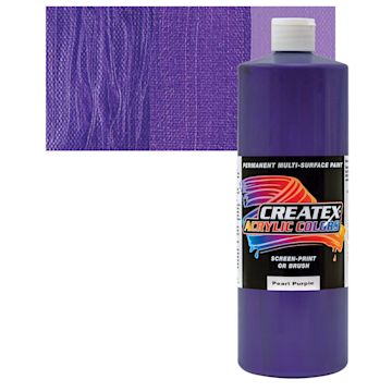 Open in modal - Createx Acrylic - Pearl Purple, Quart and swatch
