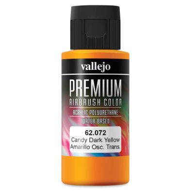 Vallejo Premium Airbrush Colors - 60 ml, Candy Dark Yellow