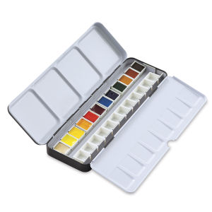 Daniel Smith Watercolor Half Pan Sets - Metal Box, Set of 12 Colors