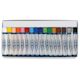 Holbein Academic Oil Pastel Sets - Set of 16 shown open in tray