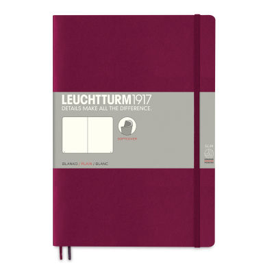 Leuchtturm1917 Blank Softcover Notebook - Port Red, 7" x 10"