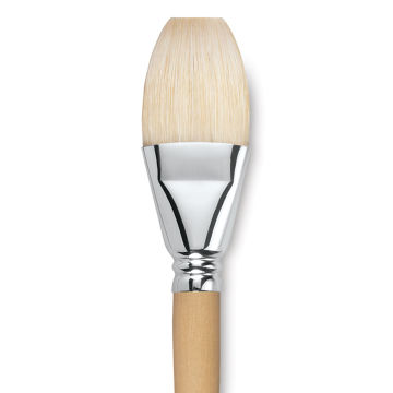 Escoda Clasico Chungking White Bristle Brush - Bright, Long Handle, Size 32