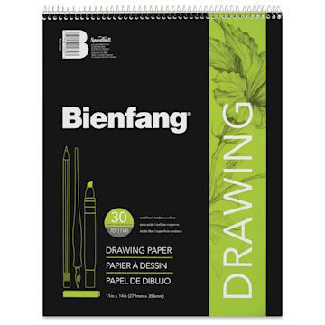 Open in modal - Bienfang Wirebound Drawing Paper Pad - 11" x 14", 30 Sheets