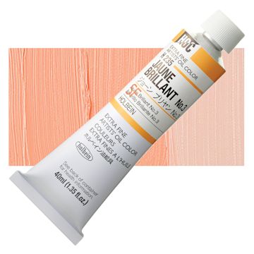 Open in modal - Holbien Artists' Oil Color - Juane Brilliant 3, 40 ml tube and swatch