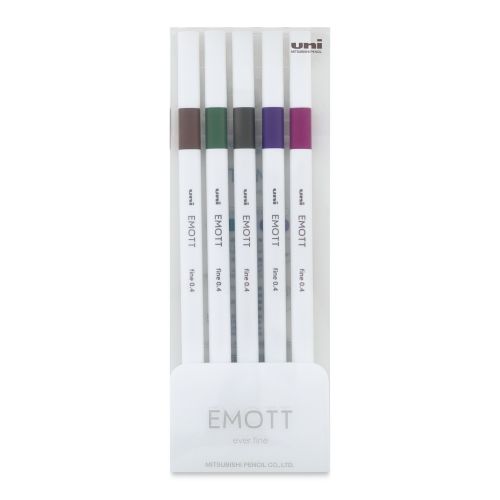 emott Fineliner Pen Set Vintage Color, 5-Colors