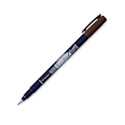 Tombow Fudenosuke Brush Pen - Brown, Hard Tip