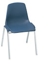 National Public Seating Corp. Polyshell Stacking Chair - Blue