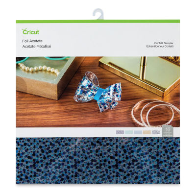 Cricut Foil Acetate Sheets - Front of package of Confetti Sampler pattern