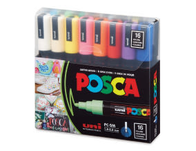 19994-1039-UNI POSCA MARKER-MEDIUM 16 CT SET